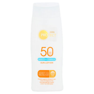 ASDA Protect Sensitive Formula Sun Lotion SPF 50 High - UK CORNER SHOP ...